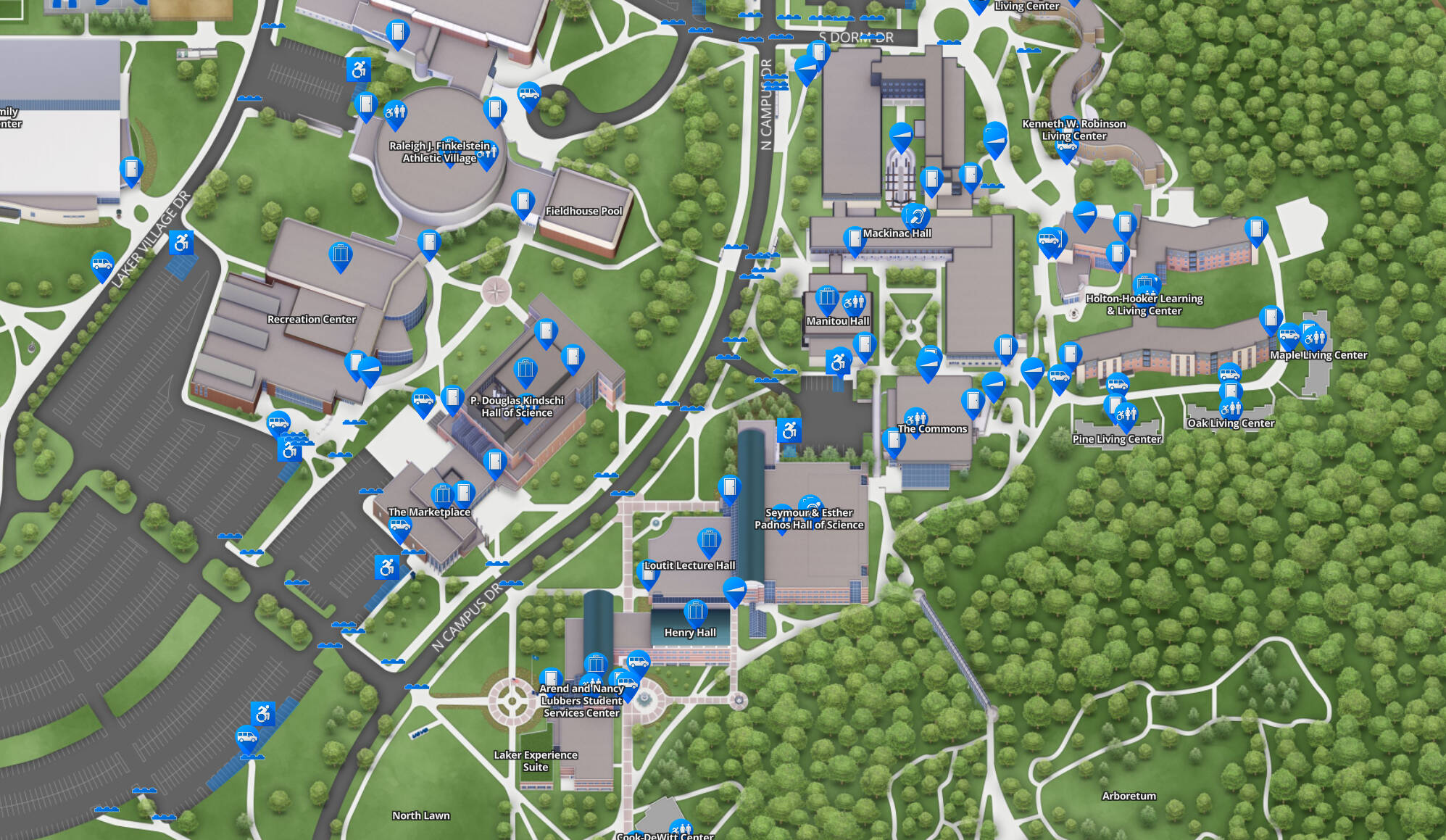 The Grand Valley interactive accessibility map.